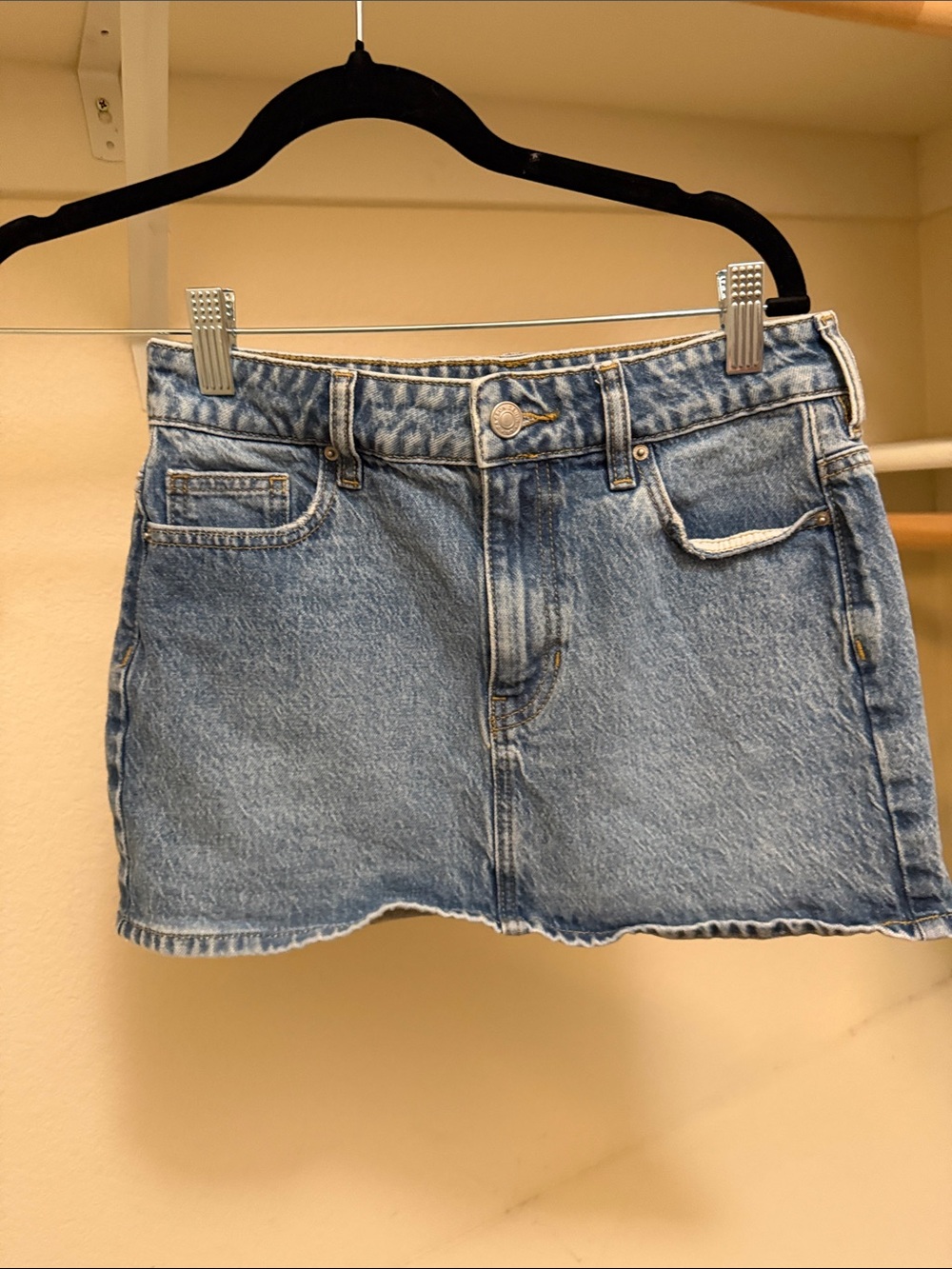 PacSun Light Blue Denim Mini Skirt